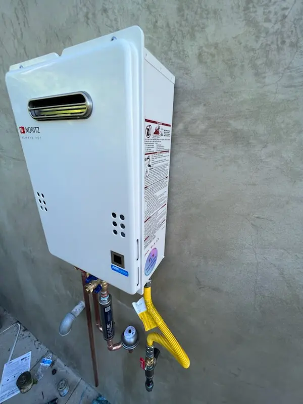 Tankless water heater installation for King Field homes